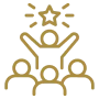 Group support and achievement symbol